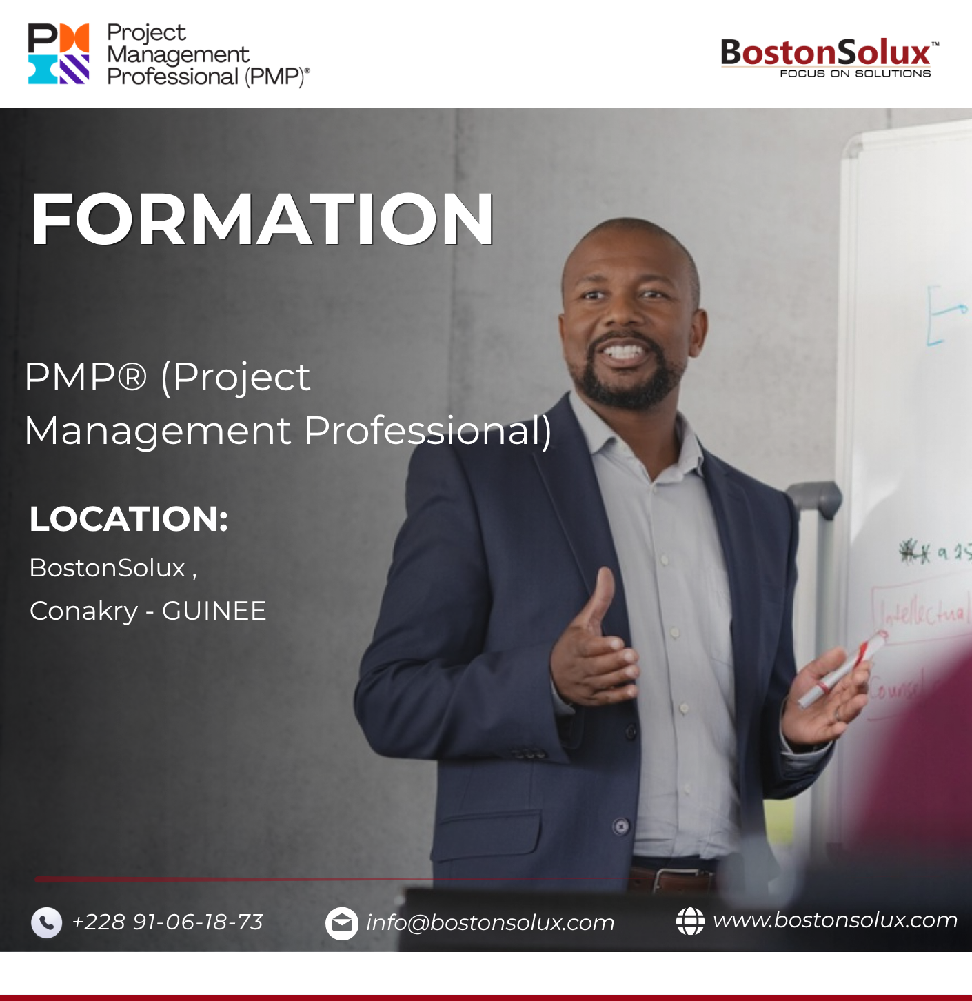 Formation PMP (Project Management Professional) du 26 au 30 Octobre 2026 en Guinée Conakry