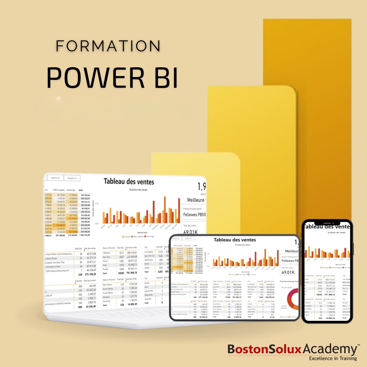 Formation Microsoft Power BI du 13 au 17 Juillet 2026